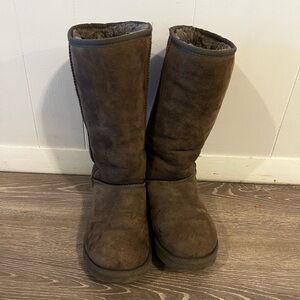 Grey Tall Ugg Boots. Size 8